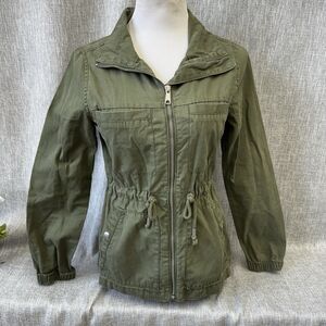 Old Navy Green Twill Utility Jacket Twilight Style Bella Swan PTP 18 XS